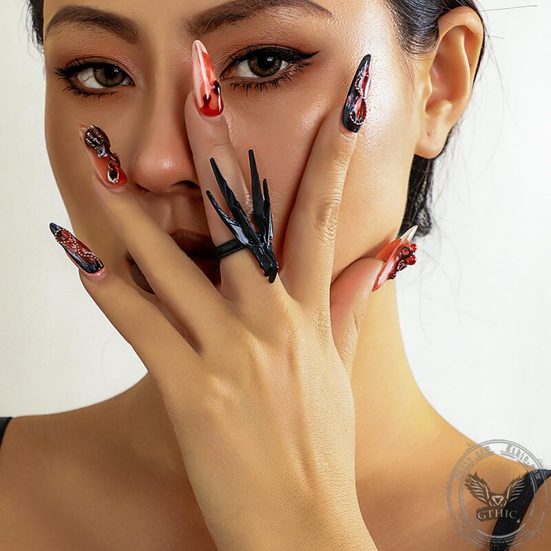 Mecha Swallow Alloy Adjustable Gothic Ring – GTHIC