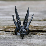 Mecha Swallow Alloy Adjustable Gothic Ring | Gthic.com