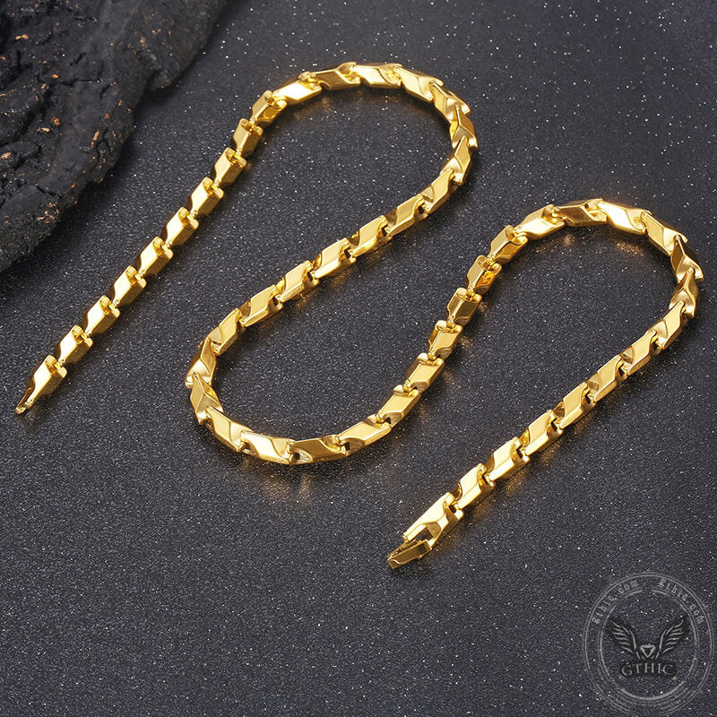 Mechanical Dragon Bone Chain Stainless Steel Necklace | Gthic.com