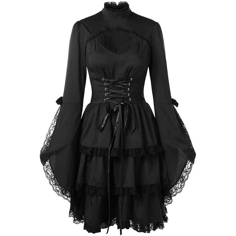 Medieval Aristocracy Lace Up Gothic Dress | Gthic.com