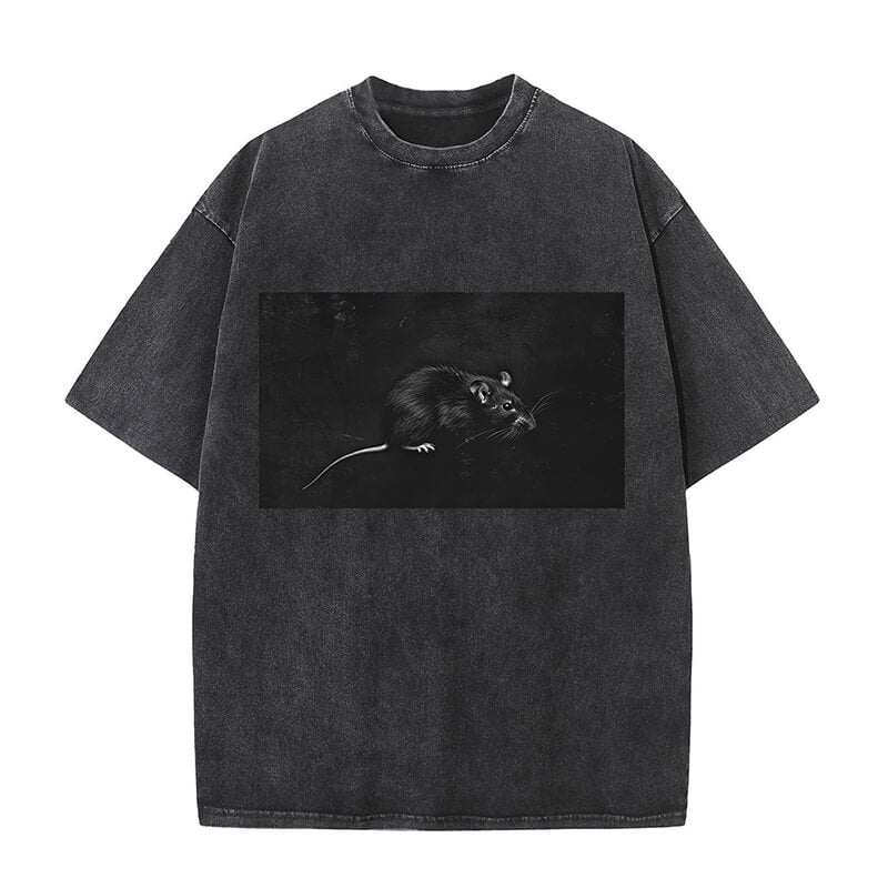 Medieval Black Rat Washed T-shirt | Gthic.com