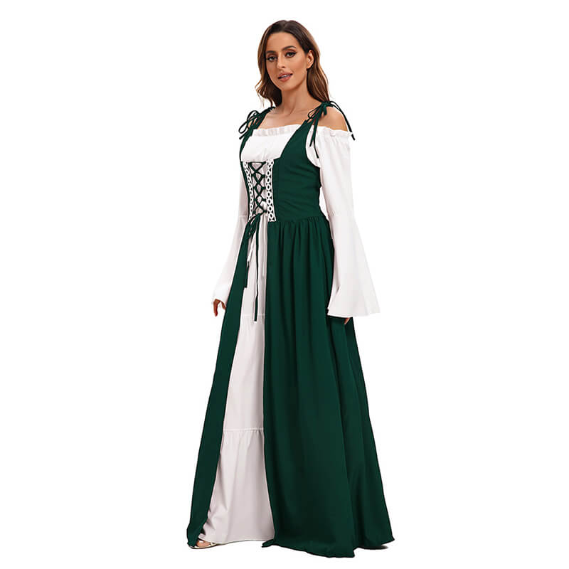 Medieval Court Retro Stage Performance Long Dress Set – GTHIC