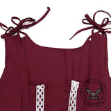 Medieval Court Retro Stage Performance Long Dress Set