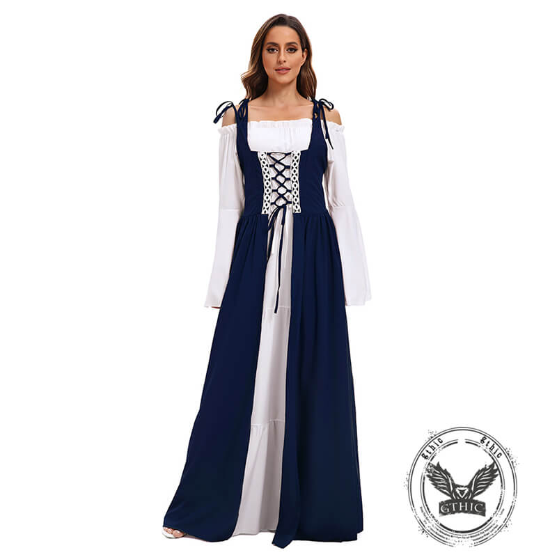 Medieval Court Retro Stage Performance Long Dress Set Medieval Court Retro Stage Performance Long Dress Set