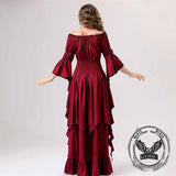 Medieval Flared Sleeve Off Shoulder Victorian Dress