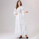 Medieval Flared Sleeve Off Shoulder Victorian Dress 02 | Gthic.com