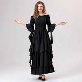 Medieval Flared Sleeve Off Shoulder Victorian Dress 03 | Gthic.com