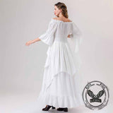 Medieval Flared Sleeve Off Shoulder Victorian Dress