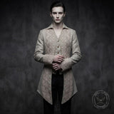 Medieval Gothic Lapel Jacquard Long Tailcoat | Gthic.com