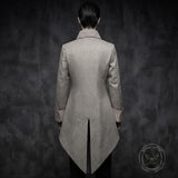 Medieval Gothic Lapel Jacquard Long Tailcoat | Gthic.com
