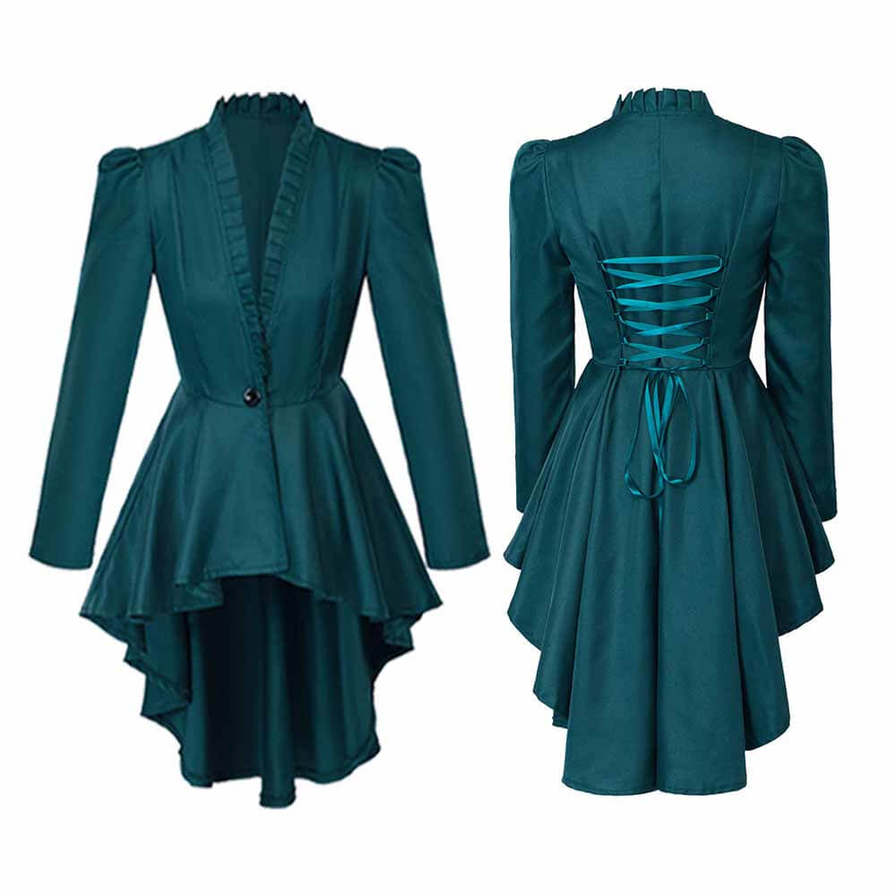 Medieval Gothic V-Neck Back Tie Vintage Tuxedo 03 | Gthic.com