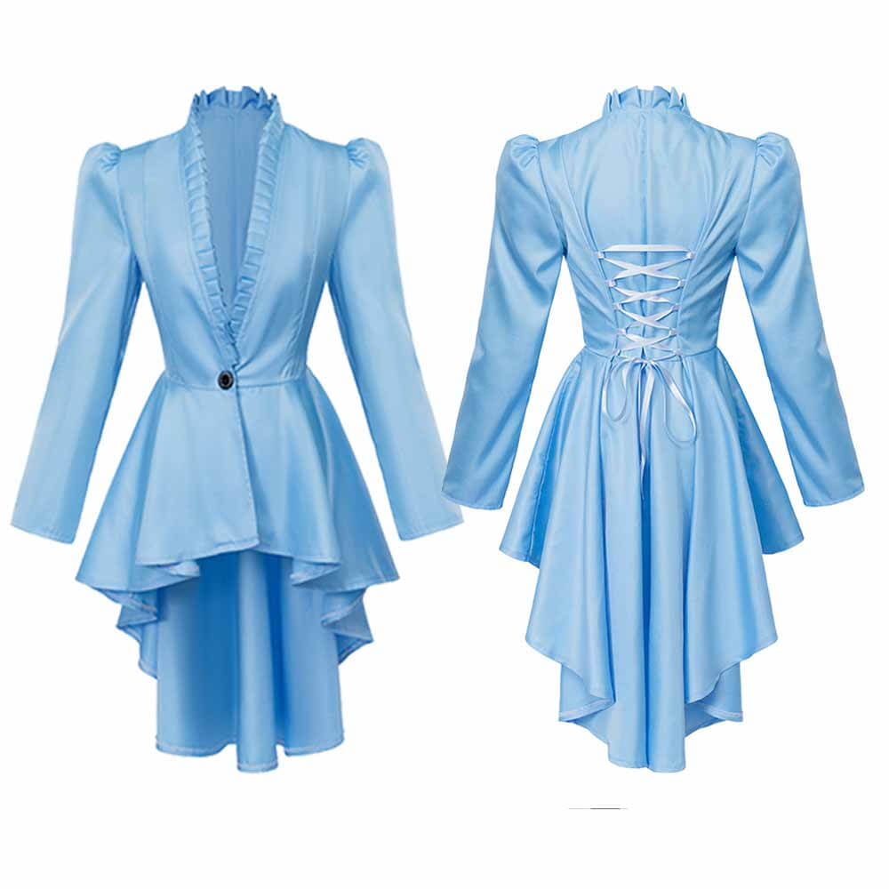 Medieval Gothic V-Neck Back Tie Vintage Tuxedo