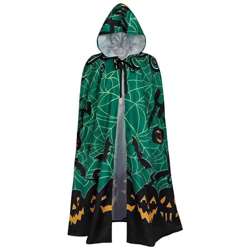 Medieval Halloween Wizard Hooded Cloak Robe