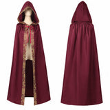 Medieval Halloween Wizard Hooded Cloak Robe