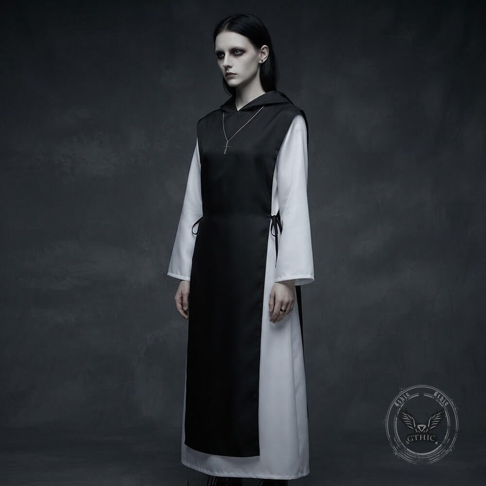 Medieval Hooded Monk Robe Cosplay Costume Set | Gthic.com