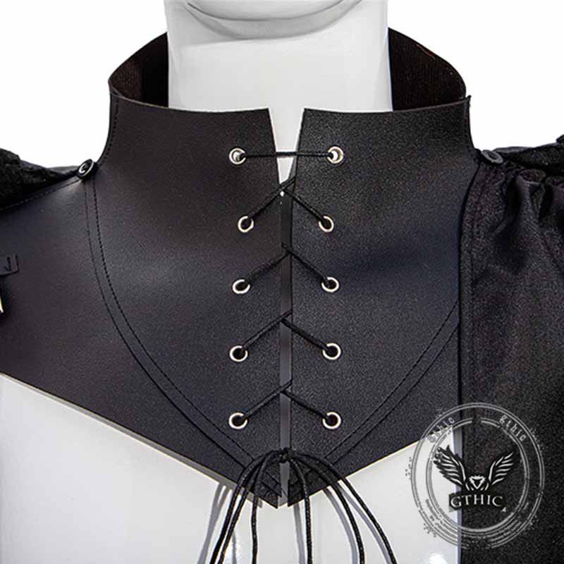 Medieval Irregular One Shoulder Halloween Side Cloak