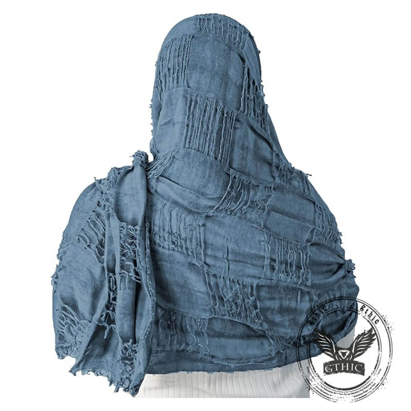 Capa con capucha de invierno con cuello de piel gótica