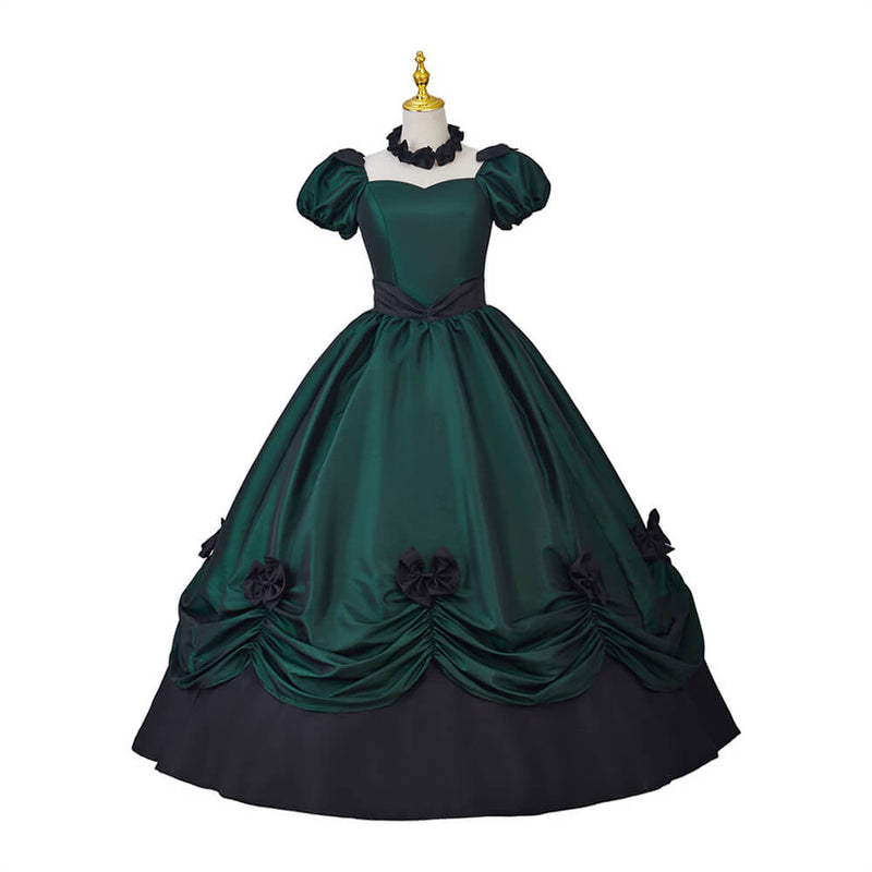 Medieval Lolita Bow Court Ball Gown Dress GTHIC Medieval Lolita Bow Court Ball Gown Dress GTHIC