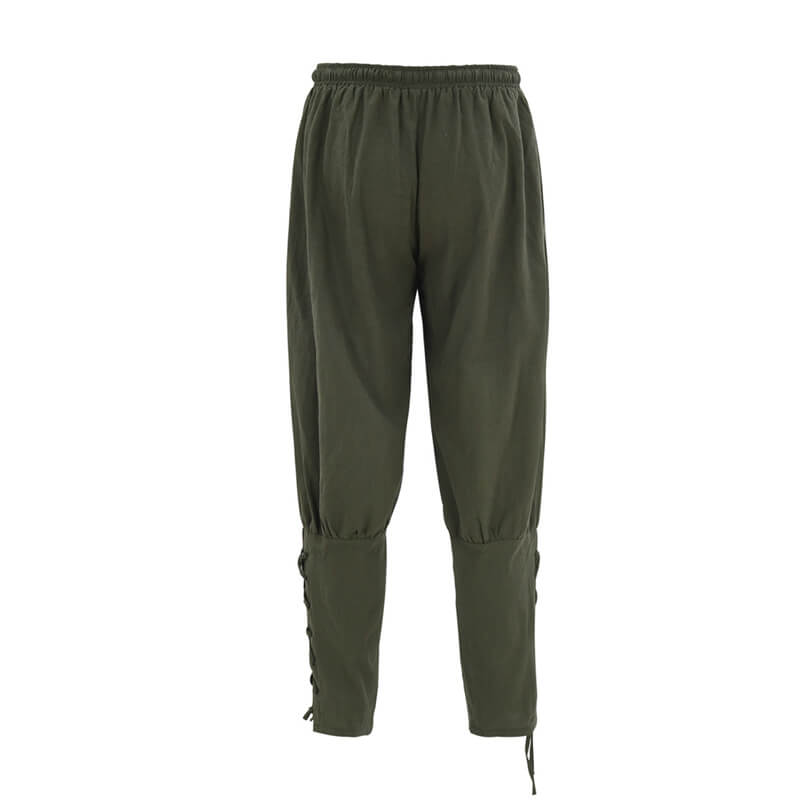 Pantalones medievales de Halloween de algodón pirata