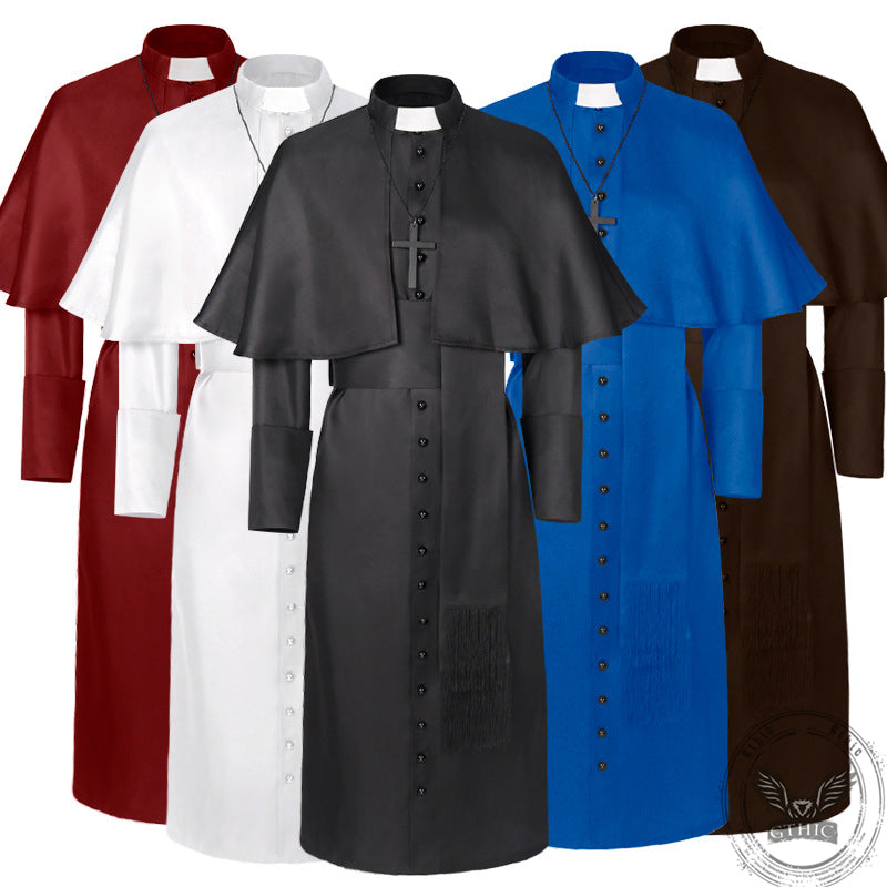 Medieval Priest Cloak Cross Robe | Gthic.com