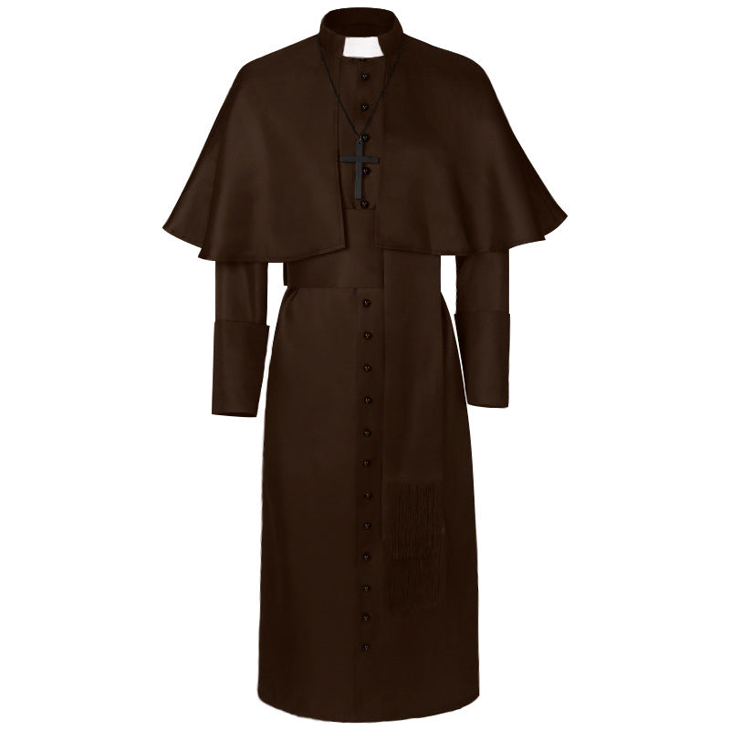 Red Cross Robe Medieval Priest Cloak Cross Robe – GTHIC