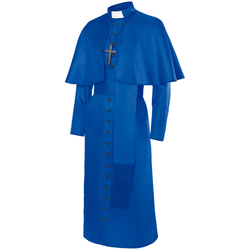 Medieval Priest Cloak Cross Robe – GTHIC
