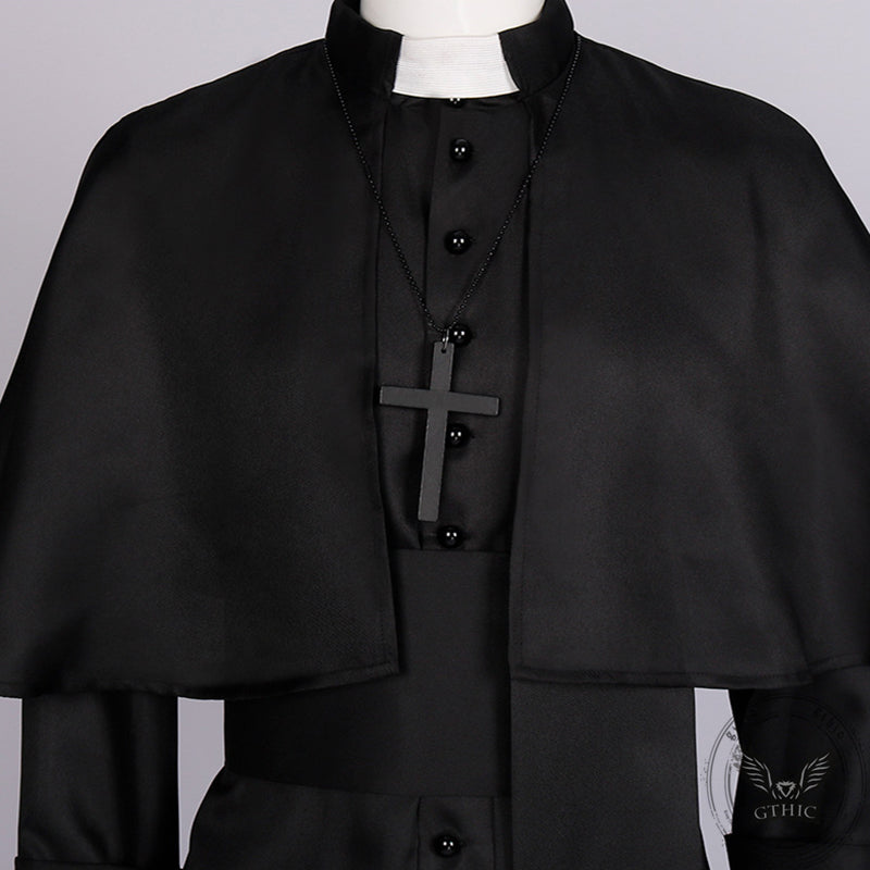 Medieval Priest Cloak Cross Robe | Gthic.com