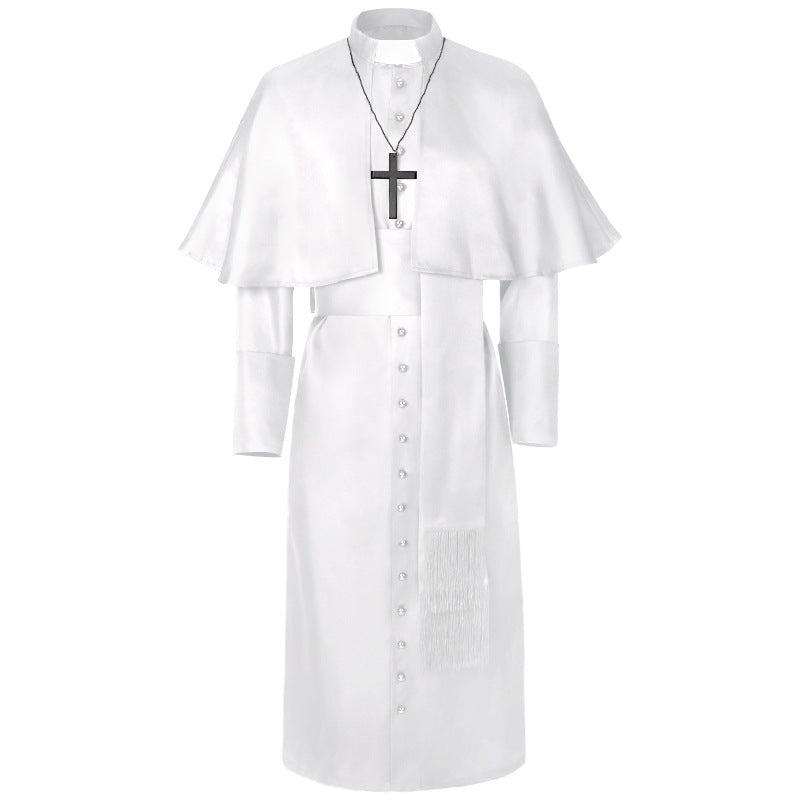 Cross With Robe Around Medieval Priest Cloak Cross Robe – GTHIC