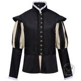 Medieval Renaissance High-Collar Coat Cloak Costume Set
