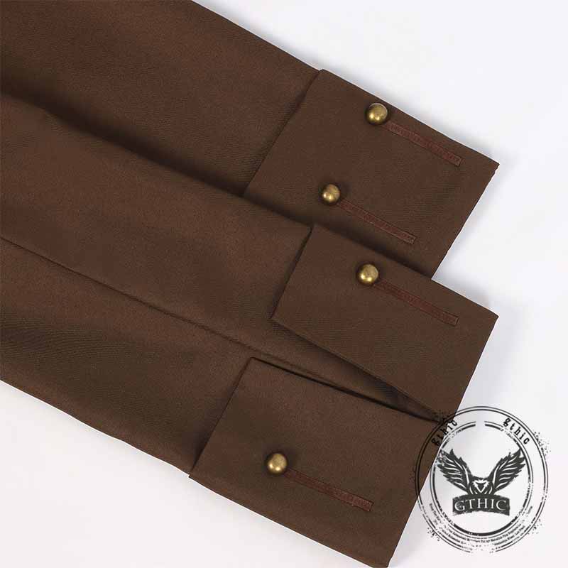 Medieval Renaissance Pirate Brown Halloween Costume