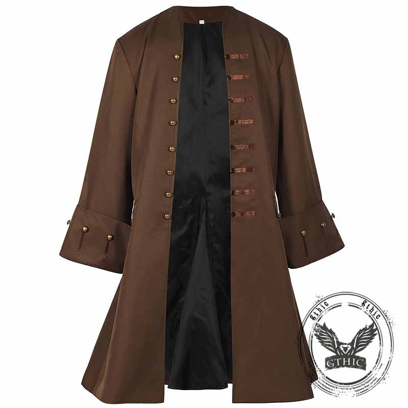 Medieval Renaissance Pirate Brown Halloween Costume 02 | Gthic.com