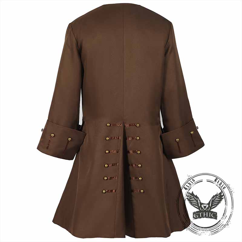 Medieval Renaissance Pirate Brown Halloween Costume