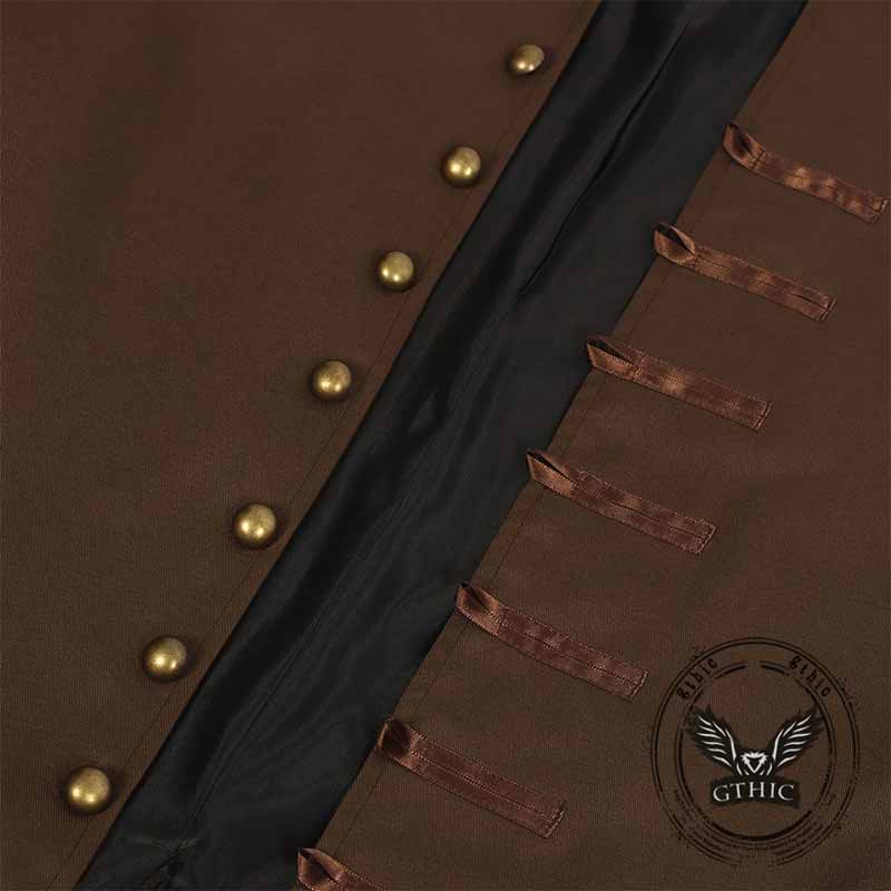 Medieval Renaissance Pirate Brown Halloween Costume