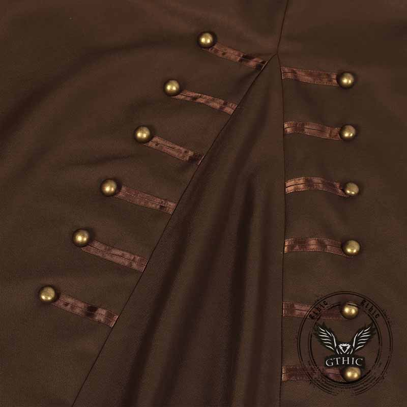 Medieval Renaissance Pirate Brown Halloween Costume