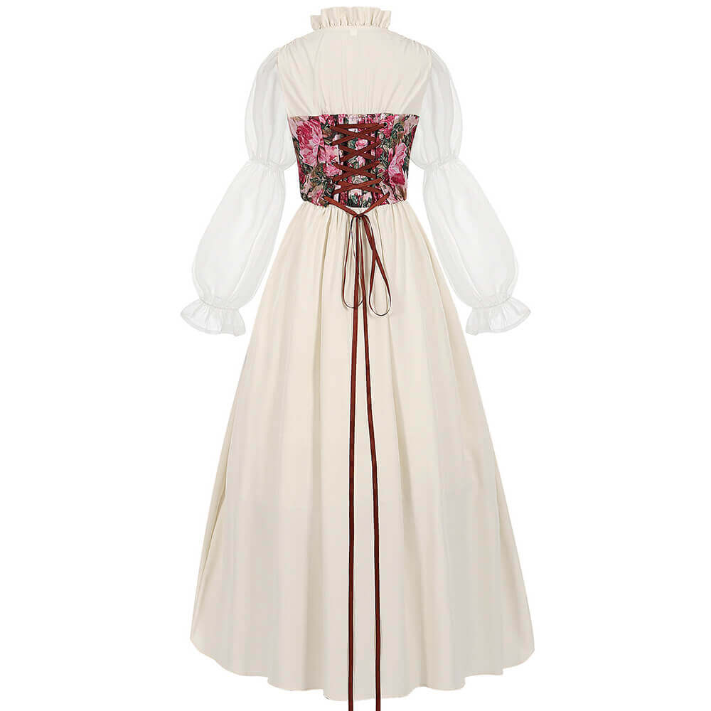 Medieval Renaissance Ruffle Collar Regency Dress | Gthic.com