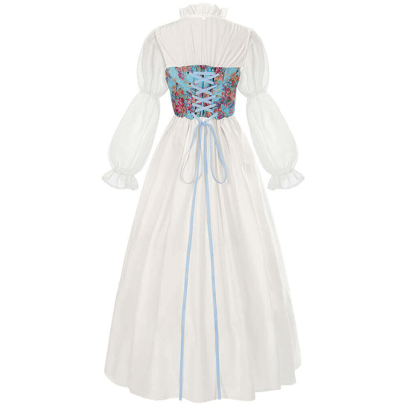 Medieval Renaissance Ruffle Collar Regency Dress | Gthic.com