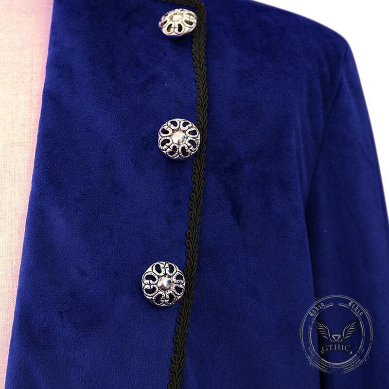 Medieval Retro Halloween Stand Collar Tuxedo Costume