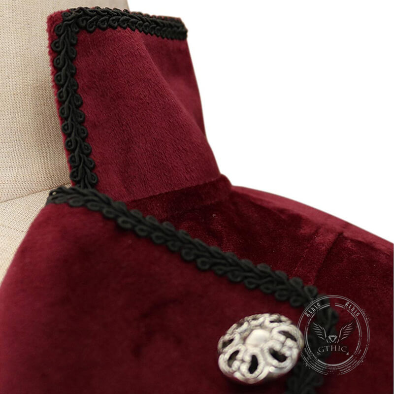 Medieval Retro Halloween Stand Collar Tuxedo Costume | Gthic.com