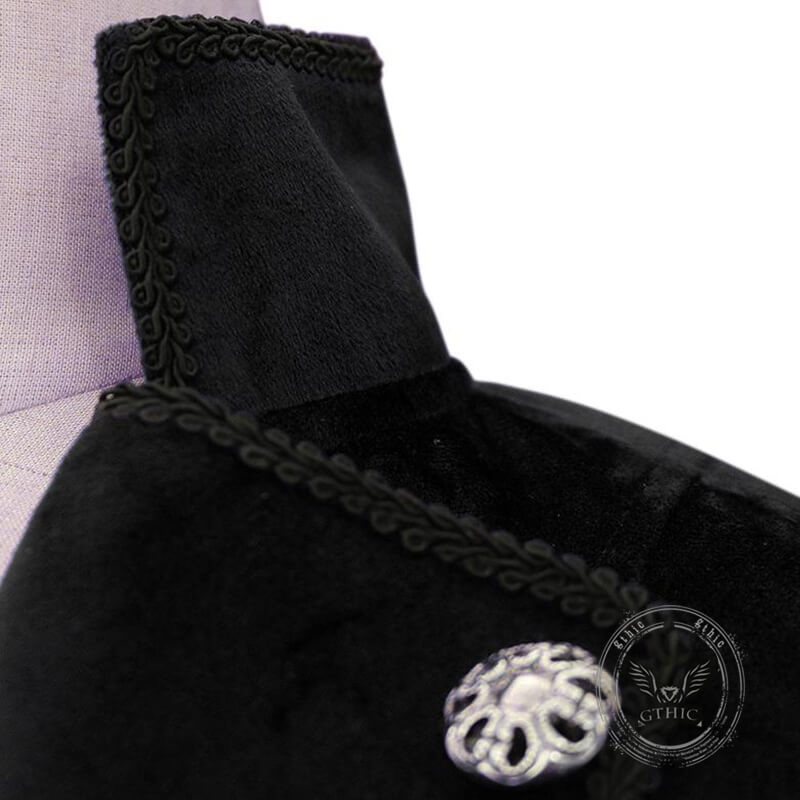 Medieval Retro Halloween Stand Collar Tuxedo Costume