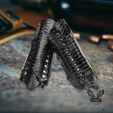 Medieval Retro Snake Pattern PU Leather Bracers 01 | Gthic.com