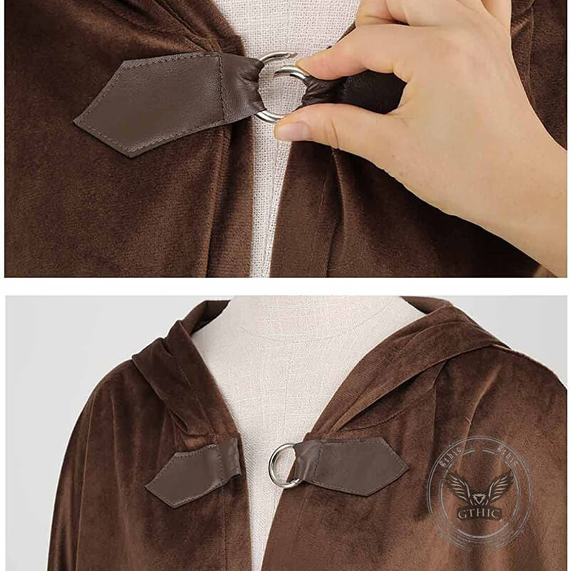 Medieval Retro Warrior Cosplay Halloween Costume Cloak