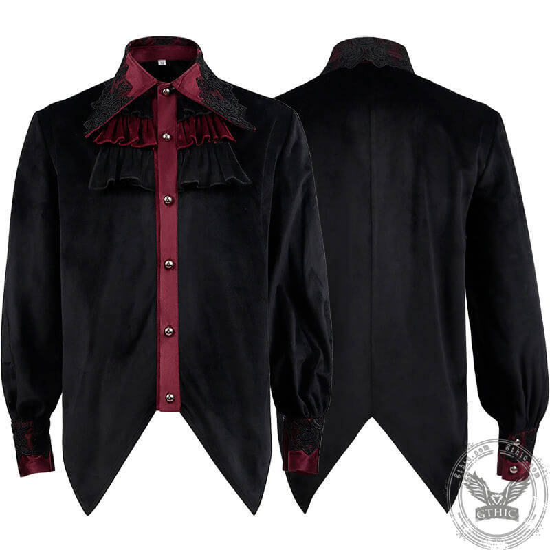 Medieval Vampire Ruffled Gothic Shirt – GTHIC