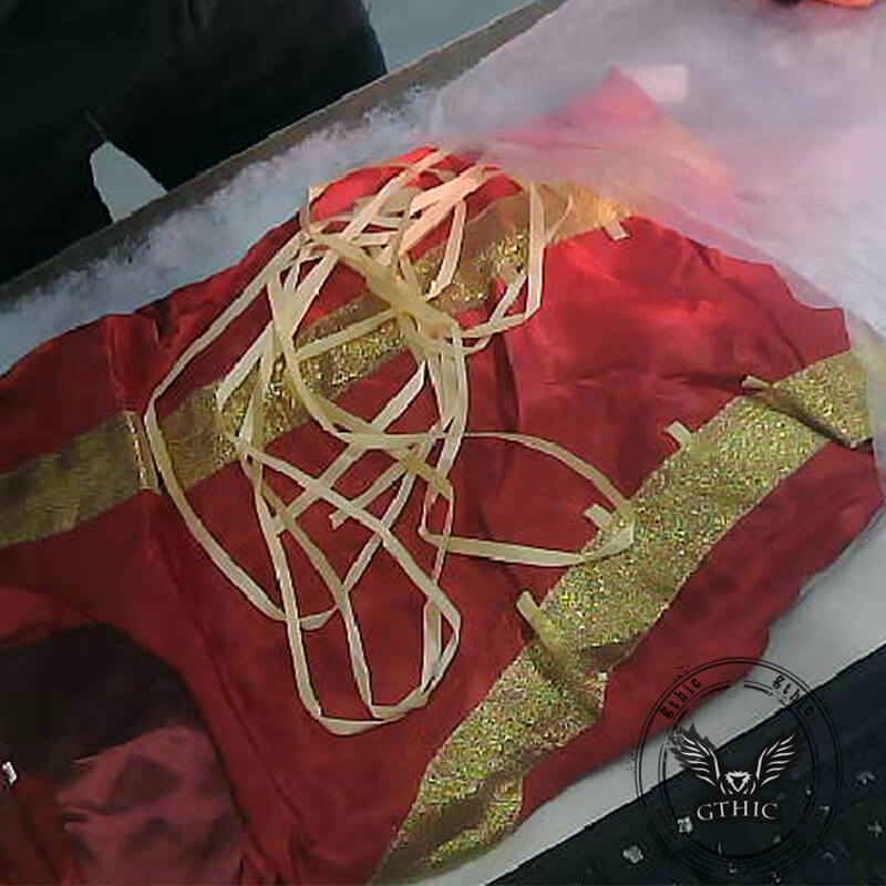 Medieval Victorian Retro Hooded Bell Sleeve Long Dress