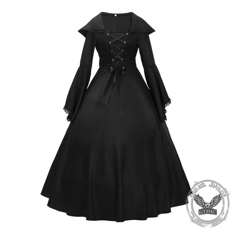 Medieval Witch Halloween Hooded Dress | Gthic.com