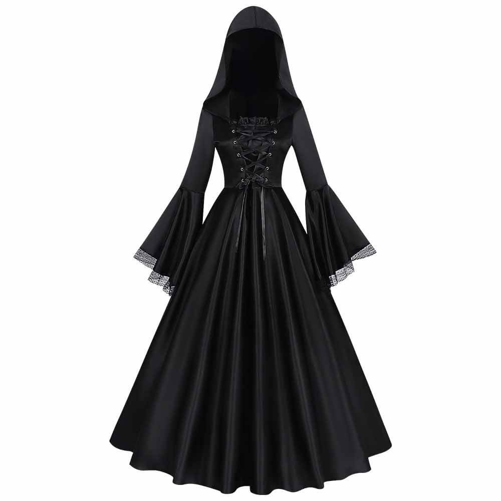 Medieval Witch Halloween Hooded Dress | Gthic.com