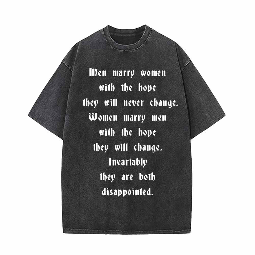 Men Marry Women With The Hope Vintage Washed T-shirt