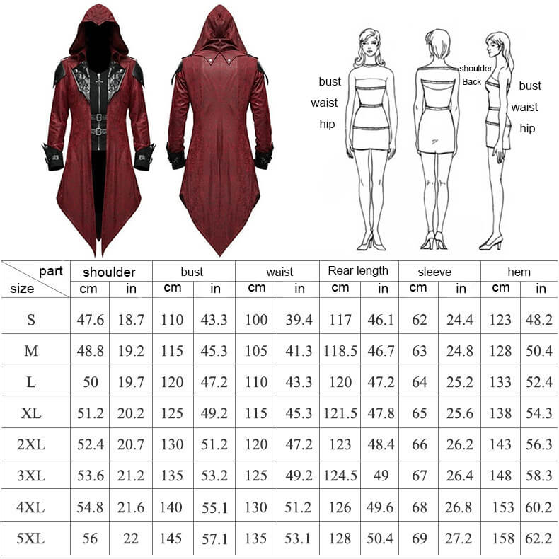 Men's Gothic Medieval Halloween Costume