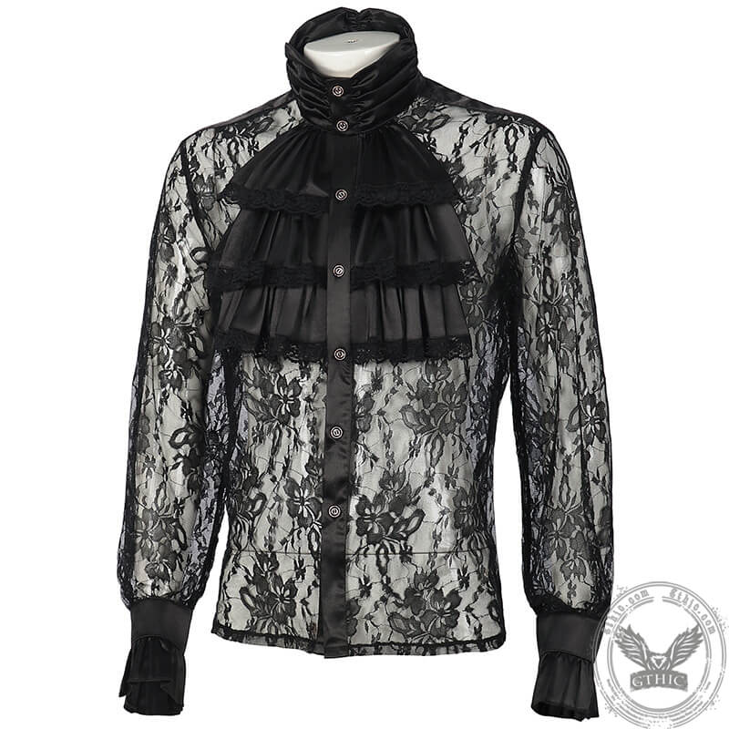 Men's Medieval Mesh Gothic Shirt | Gthic.com