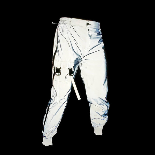 Men's Side Zip Reflective Cargo Pants