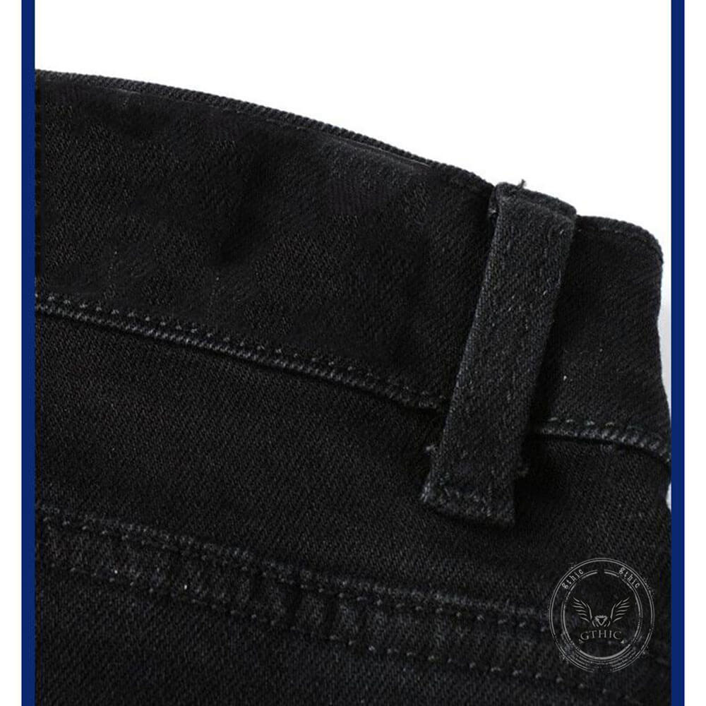 Skinny-Hose aus Baumwolle mit Totenkopfmuster für Herren